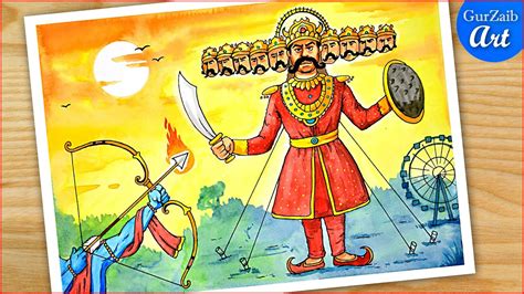 dussehra drawing